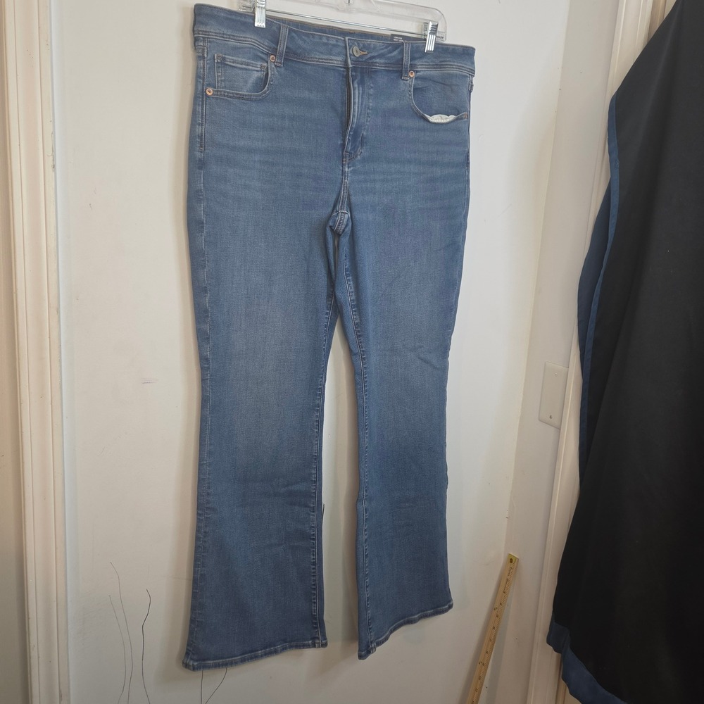 American Eagle Kick Boot Jeans Womens 18 Regular Low Rise Next Level Stretch